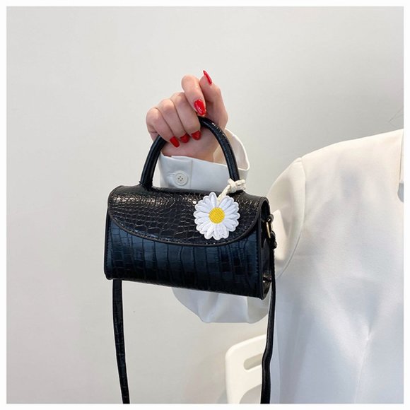 Crocodile pattern small bag new simple single shoulder bag - Picture 3 of 9